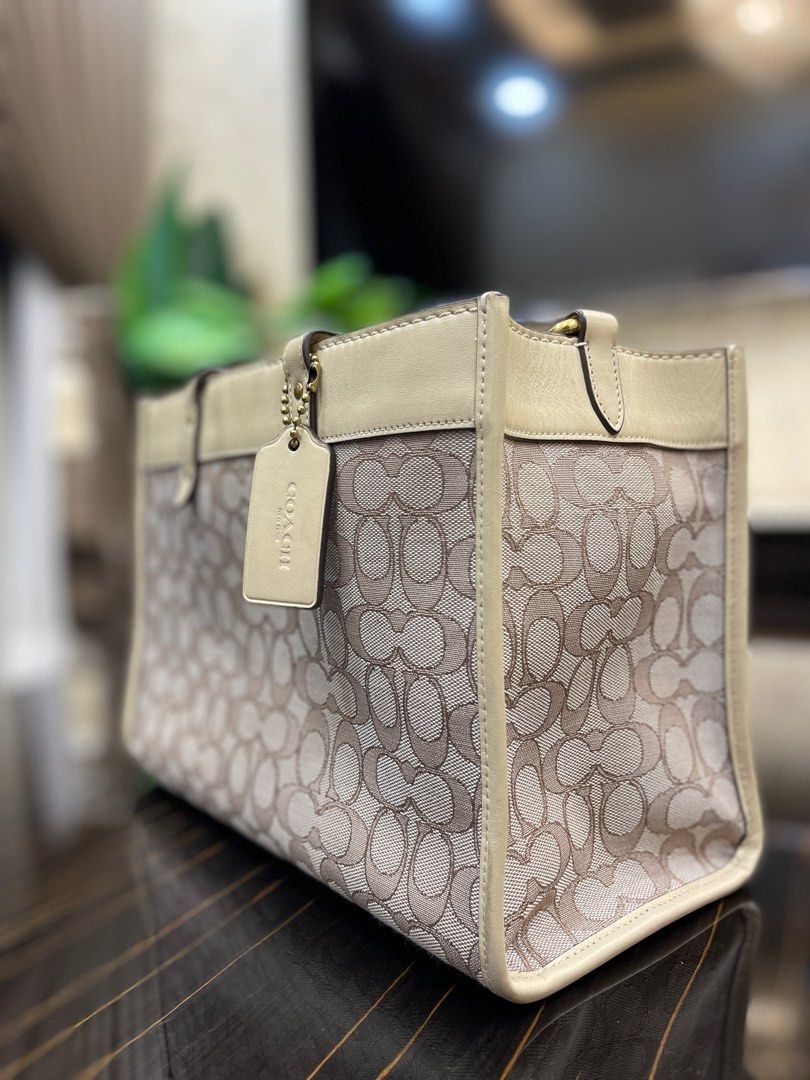 Coach outlet jacquard purse