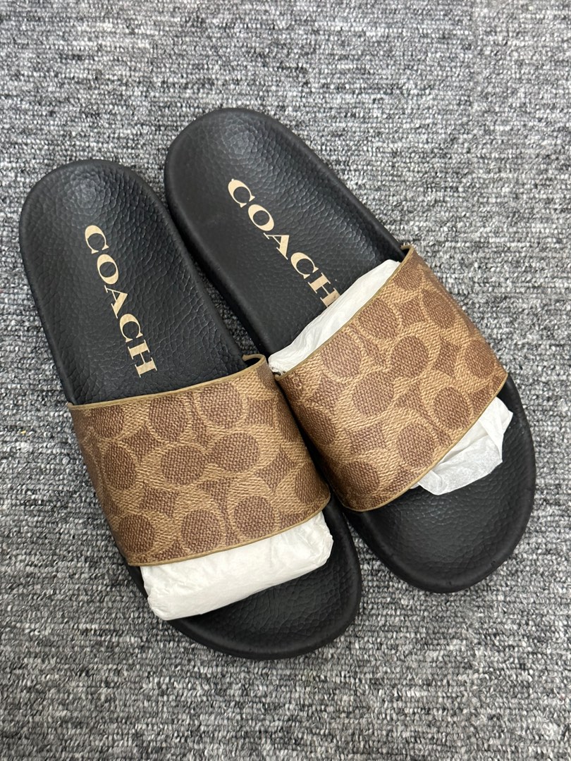 Coach Slides, Women's Fashion, Footwear, Flats & Sandals on Carousell