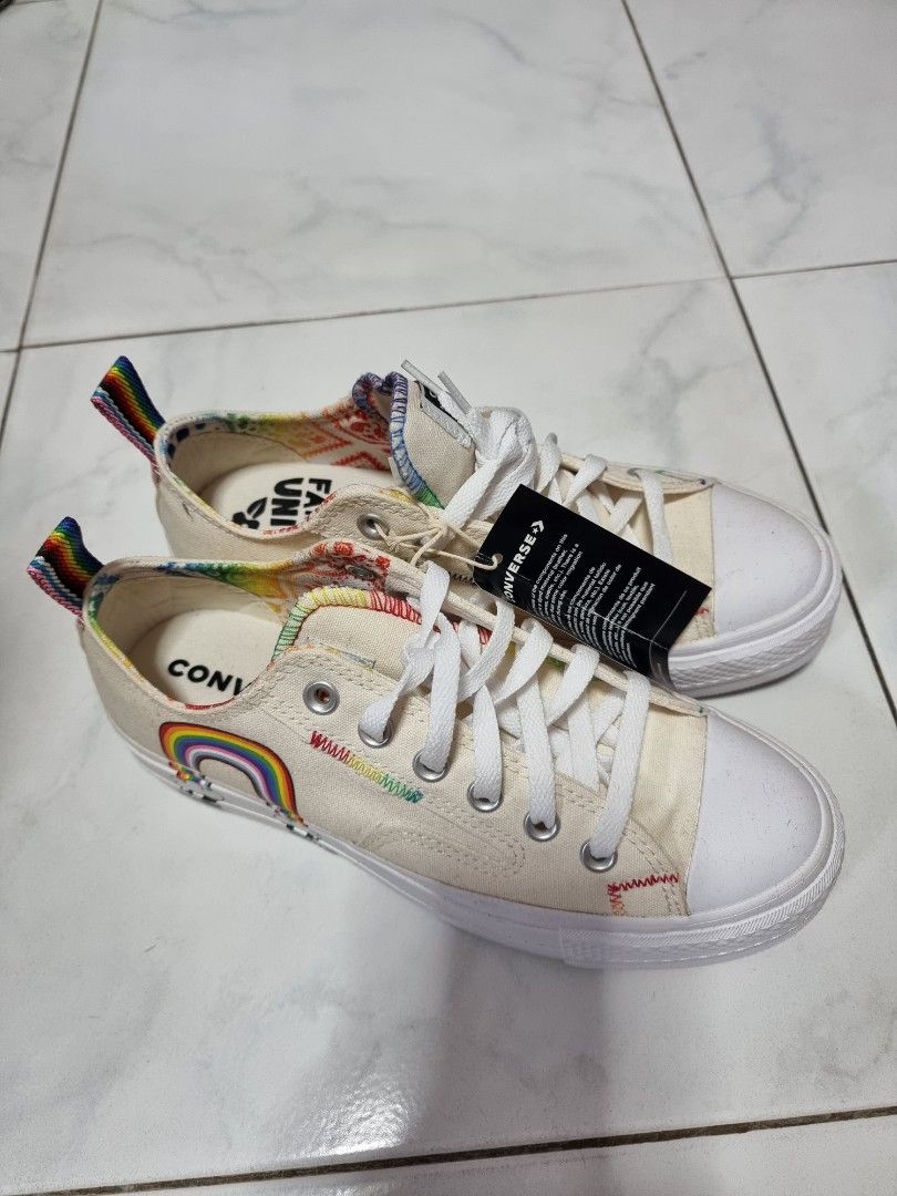 Chuck taylor all star rainbow platform low top new arrivals