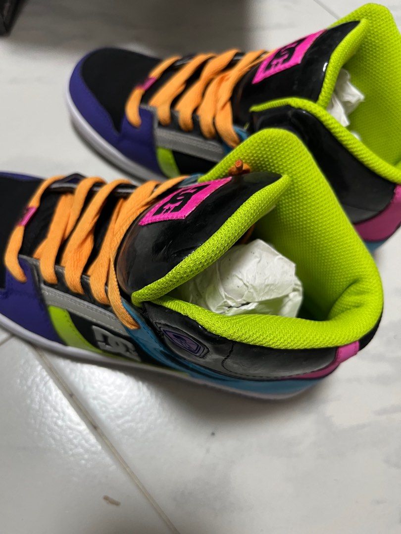 DC rainbow shoes