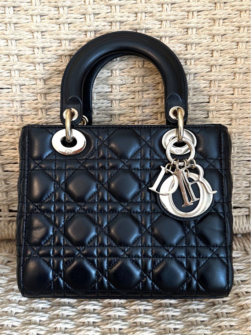 Dior My ABC Lady Dior Small Black Lambskin Gold Hardware Luxury