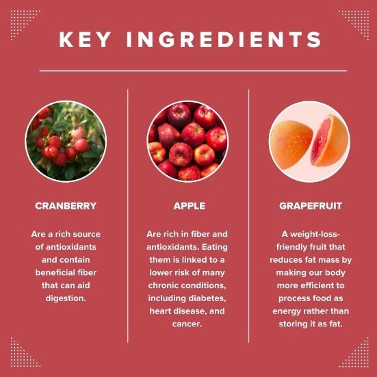 Doki Doki Lean Up Calorie Burning Juice for Weight Loss 5 Flavours