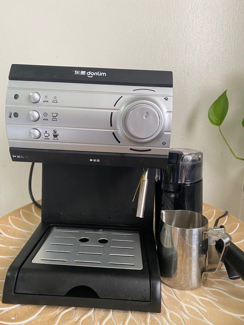 Donlim coffee machine with grinder, TV & Home Appliances, Kitchen
