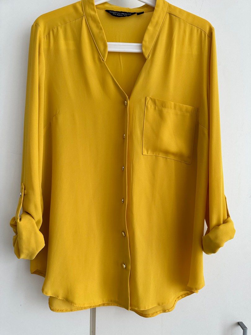 Yellow blouse dorothy perkins 2025