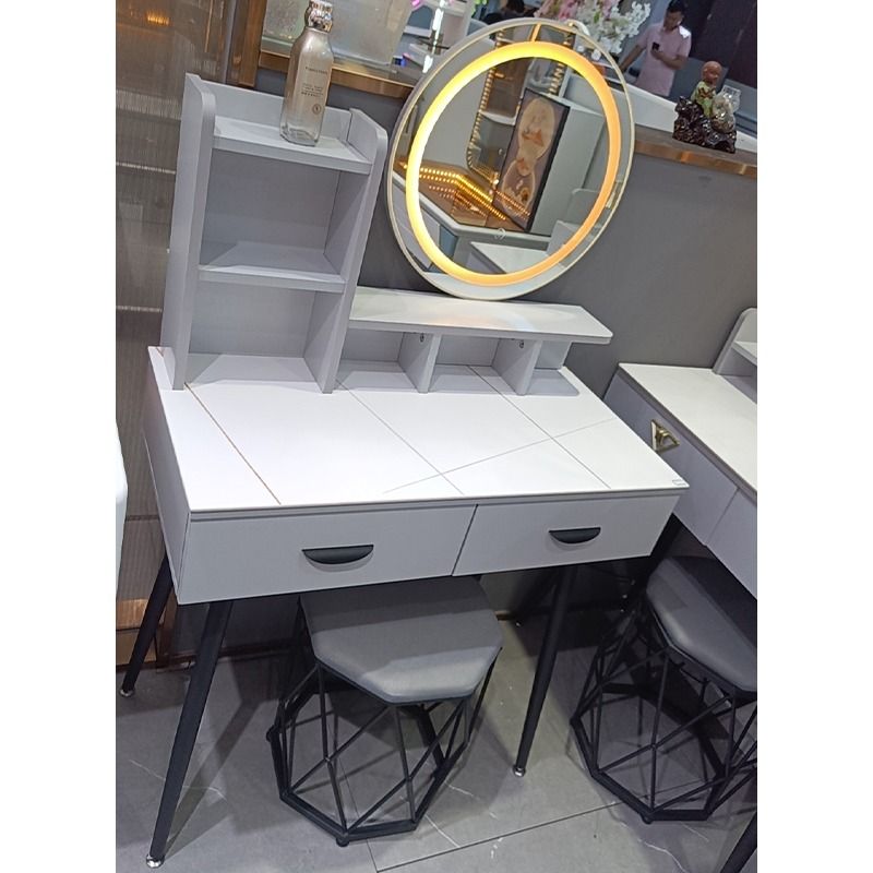 Dressing Table/Sintered Stone Storage Dressing Table set with Stool ...