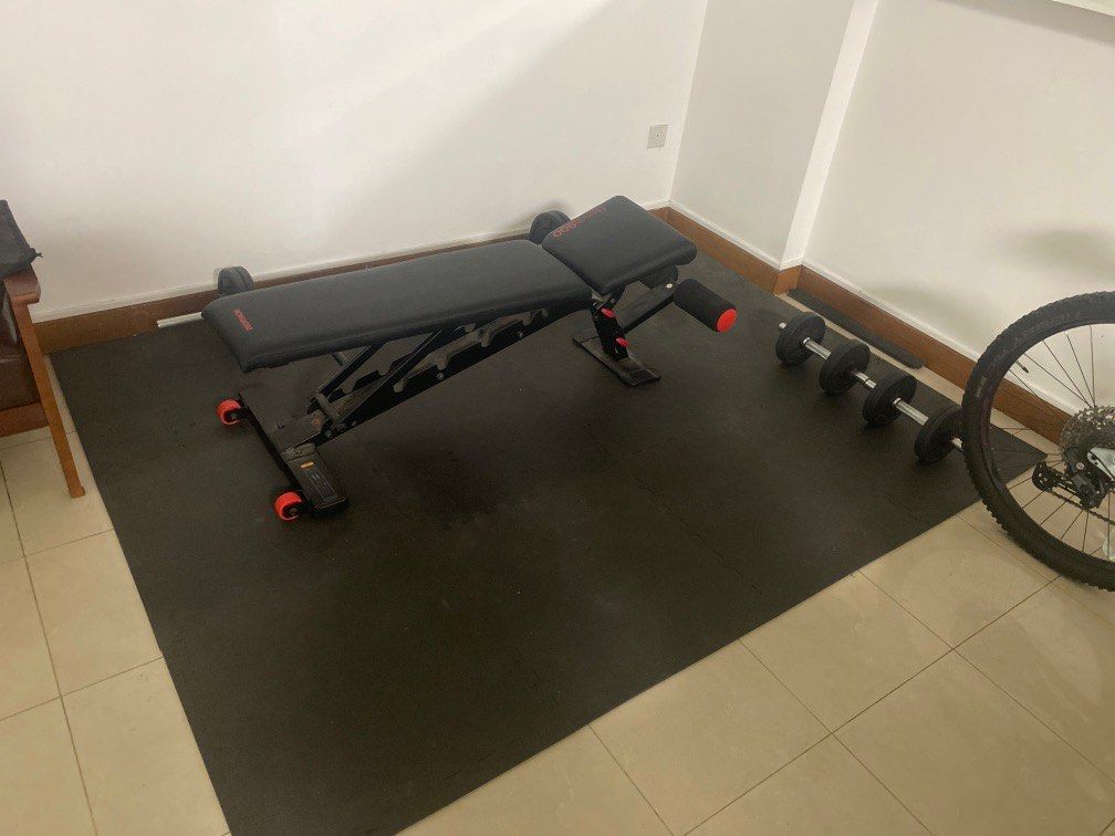 Weight bench floor new arrivals mats