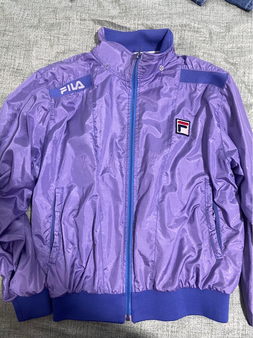 Purple on sale fila jacket