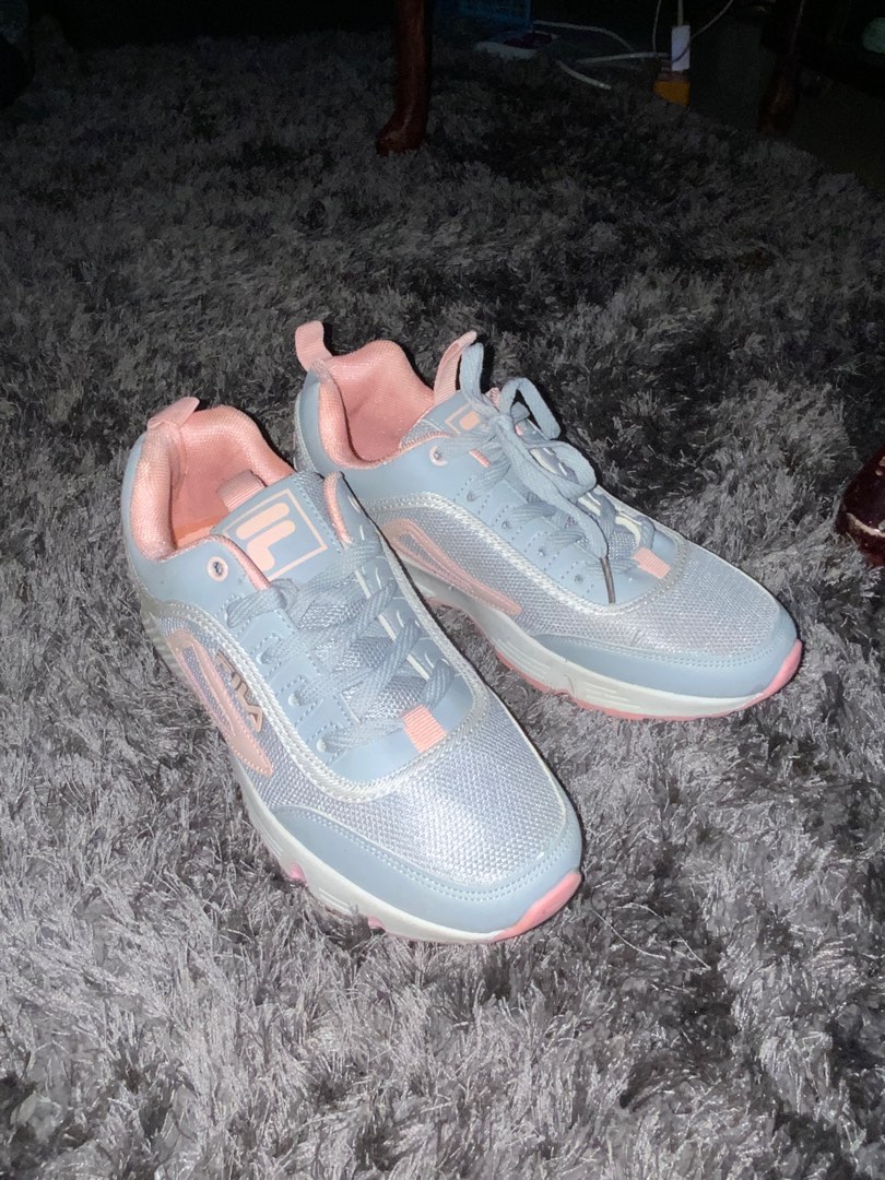 Grey and pink top fila