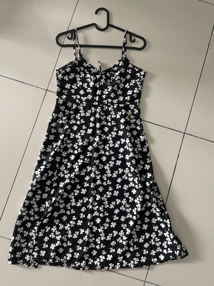 Multicolour Cotton Floral A-Line Midi Dress for Women – Sizes S to 3XL