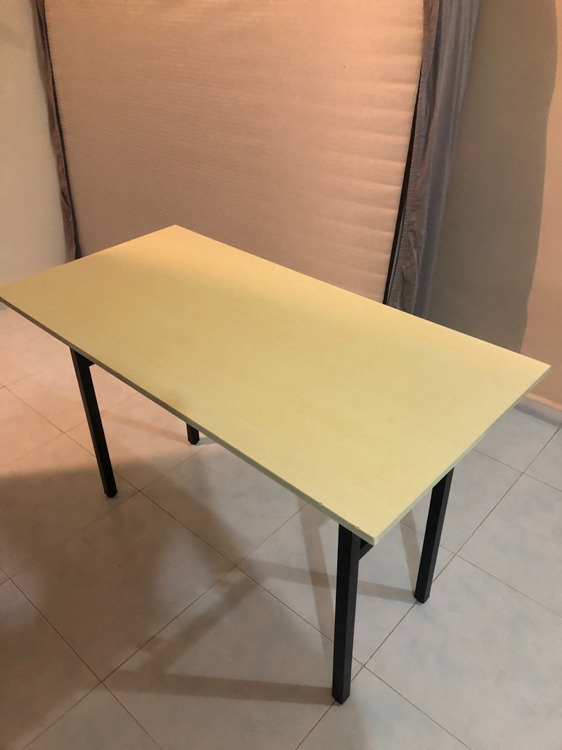 Folding Table Desk (Oak White), Furniture & Home Living, Furniture