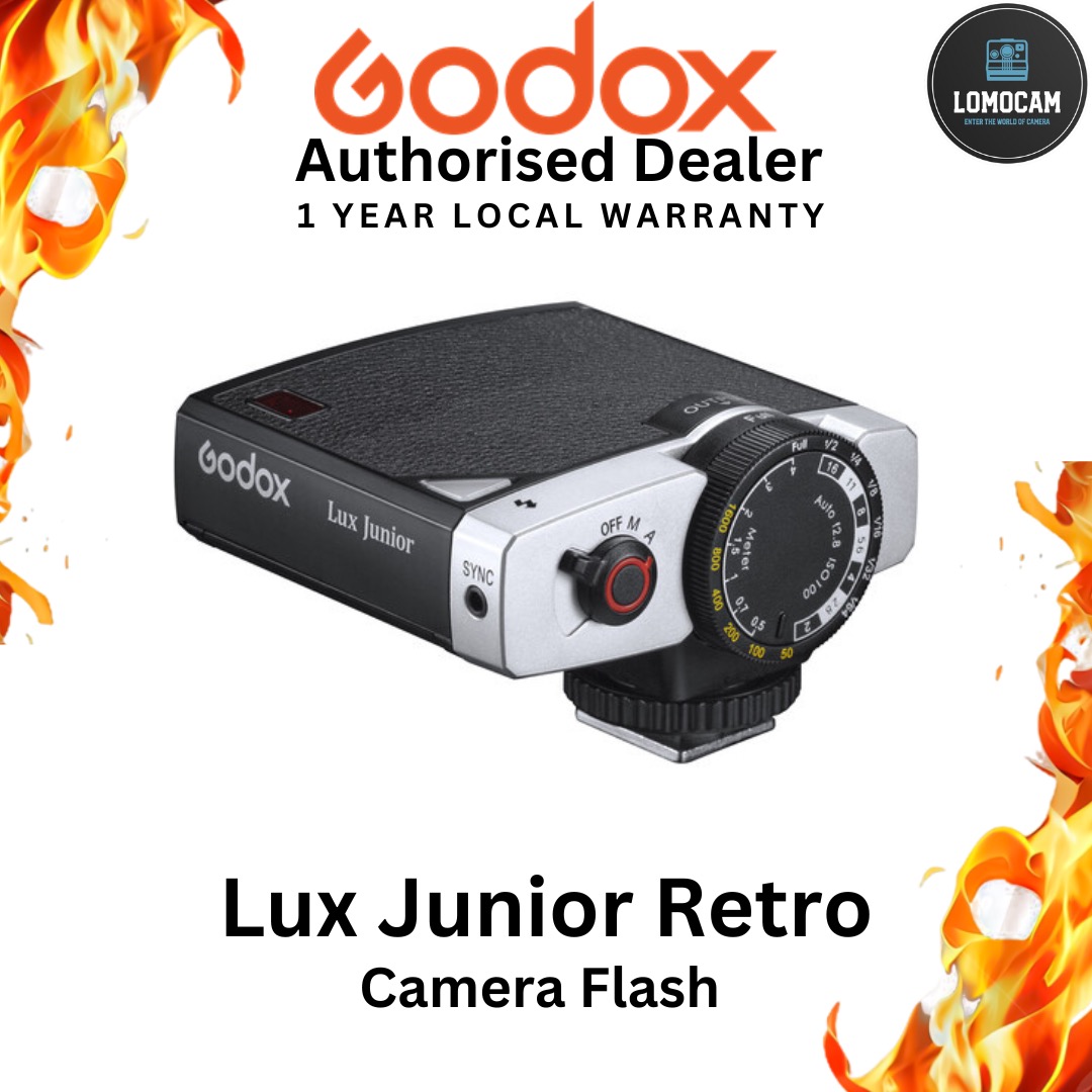 Godox Lux Junior Retro Camera Flash (Black), Photography, Photography