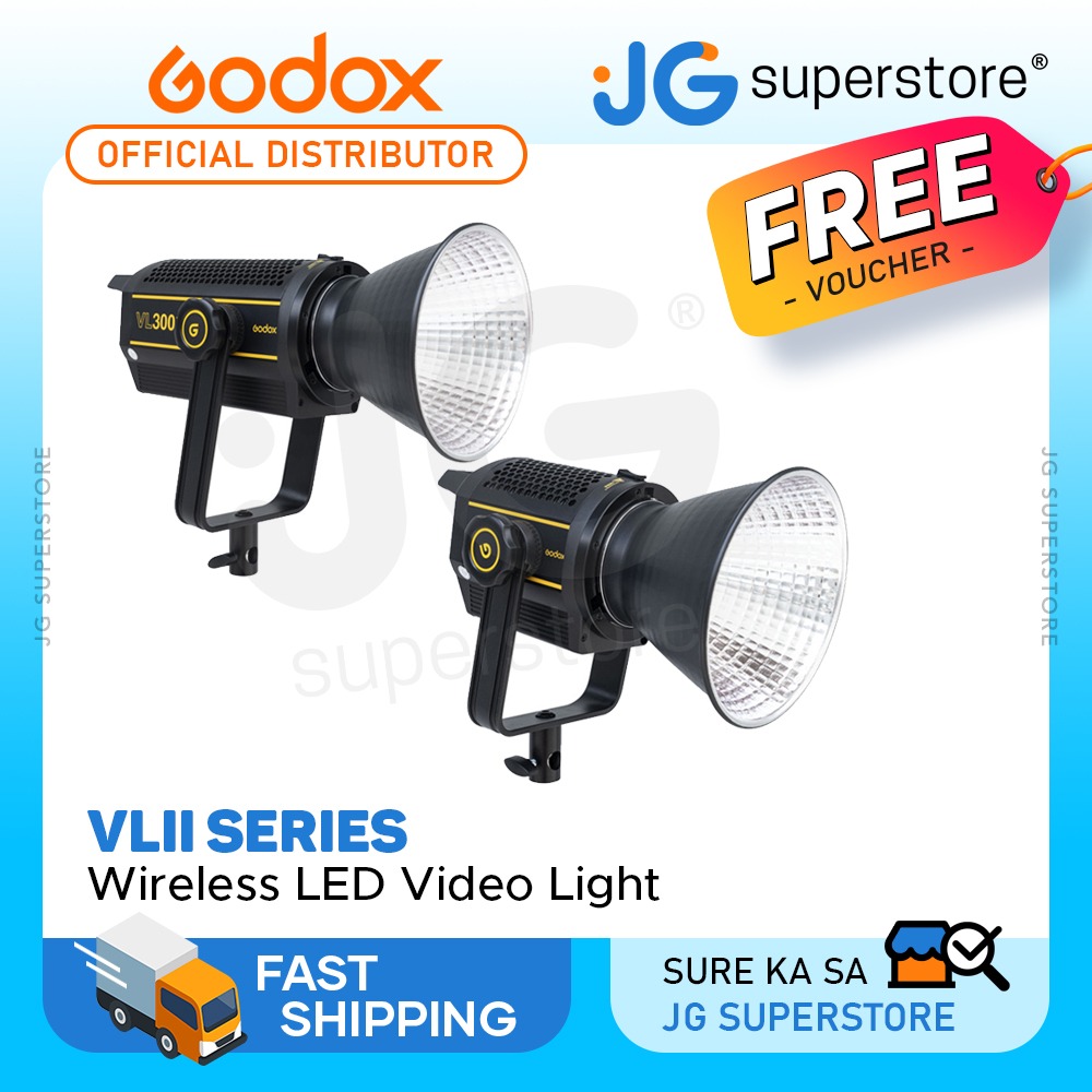 GODOX VL200II VL300II 200W / 300W Wireless LED Video Light with Godox Light App Support, 8 FX