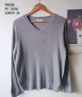 Gray Knitwear Knitted
