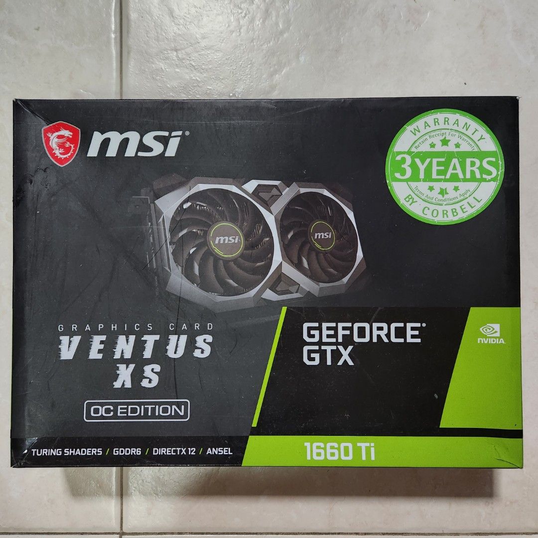 GTX 1660 TI MSI Ventus XS GTX1660TI GTX 1660TI GTX1660 TI GPU Graphics Card Gaming