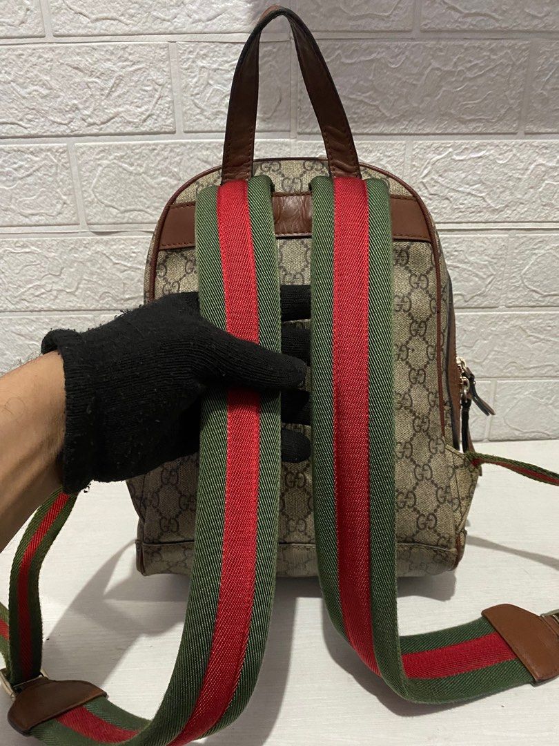 Gucci Backpack embrodeired bee flower good quality seri limited