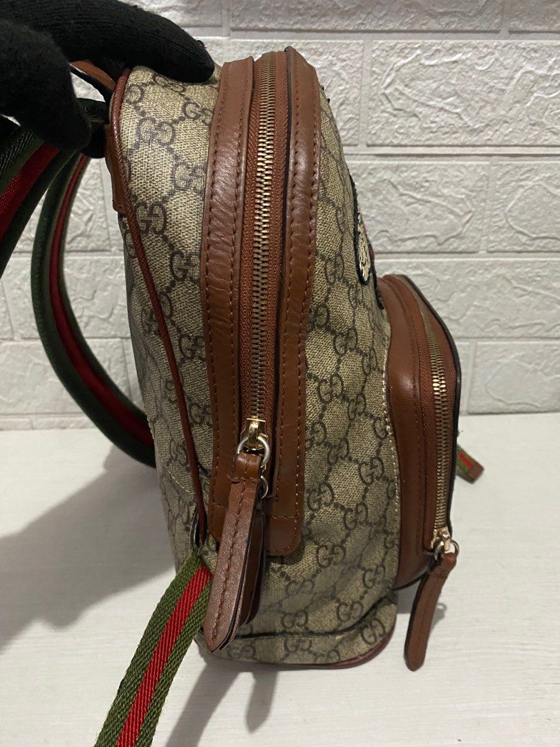 Gucci Backpack embrodeired bee flower good quality seri limited