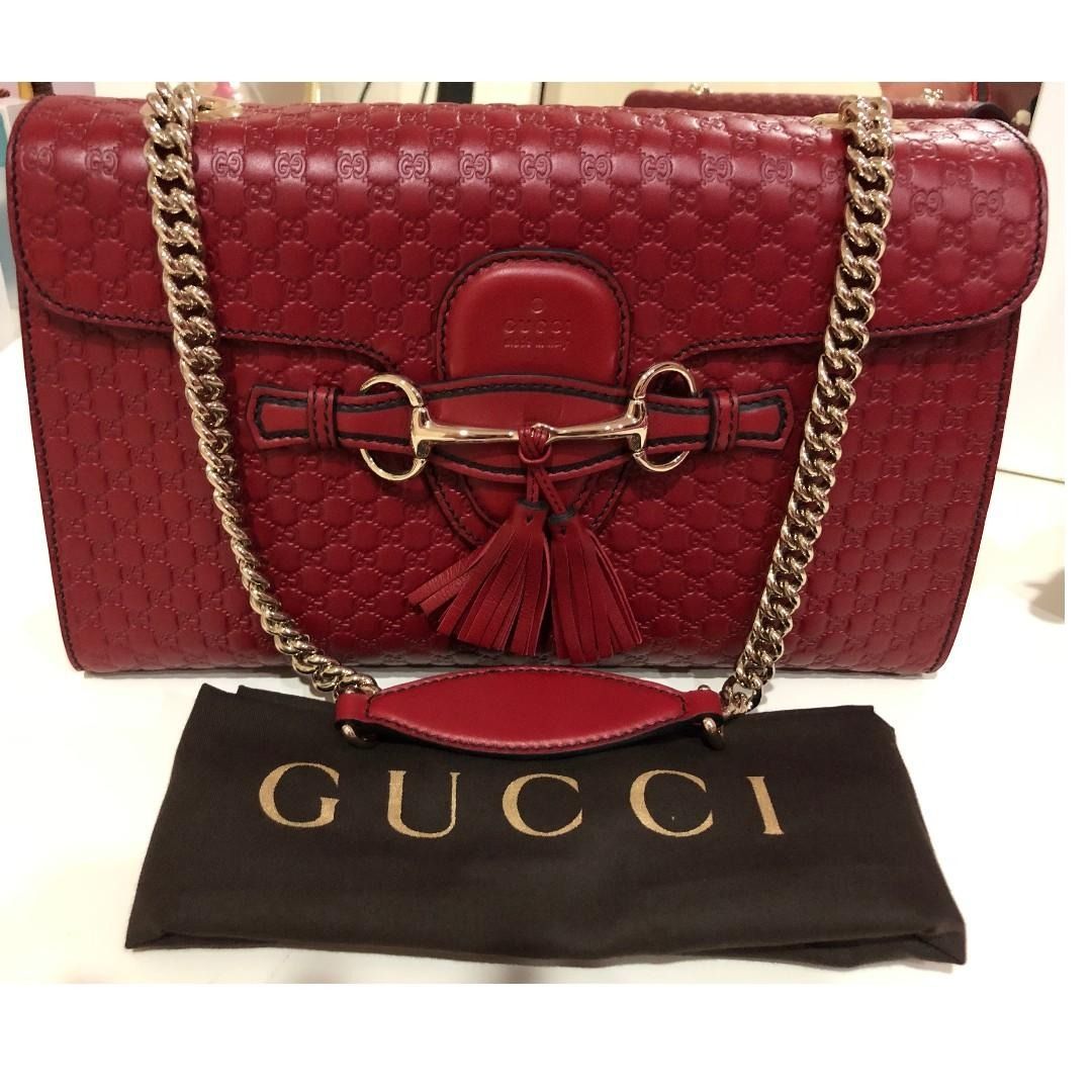 Gucci Interlocking Top Handle Bag, Luxury, Bags & Wallets on Carousell