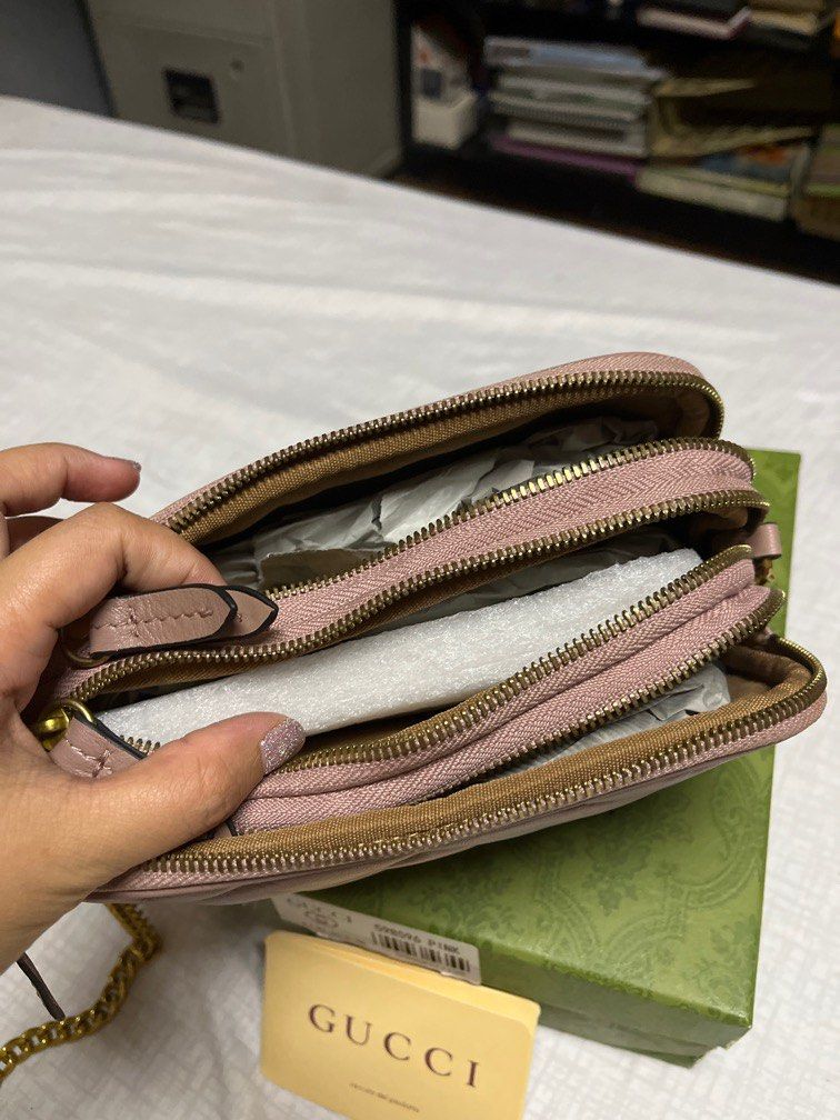 Gg marmont mini zip around wallet clearance