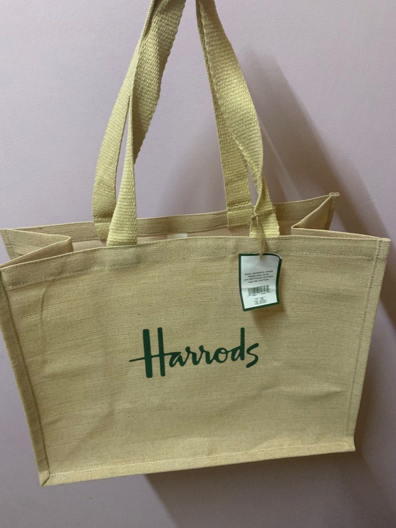 Harrods jute bag hotsell