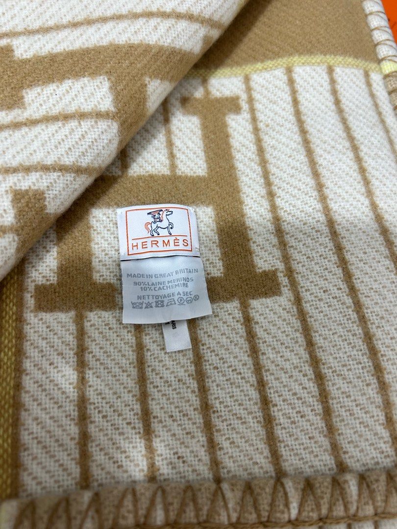 Hermes Avalon Baby Blanket, 名牌, 飾物及配件 Carousell