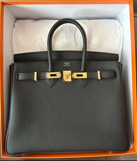 Hermes Rare Black Togo Leather 30cm Birkin Bag with Rose Gold Hardware,  2018, Pristine