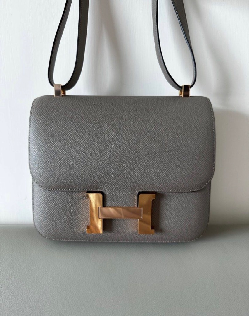 Hermes Constance 24 - Gris Mouette, Luxury, Bags & Wallets on Carousell