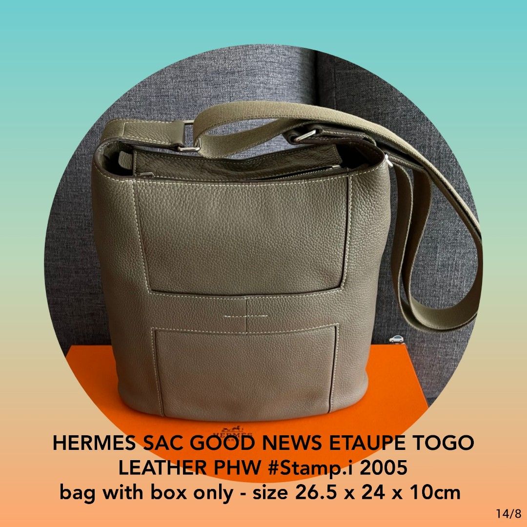 Hermès Vintage - Taurillon Sac Good News PM Bag - Brown - Leather