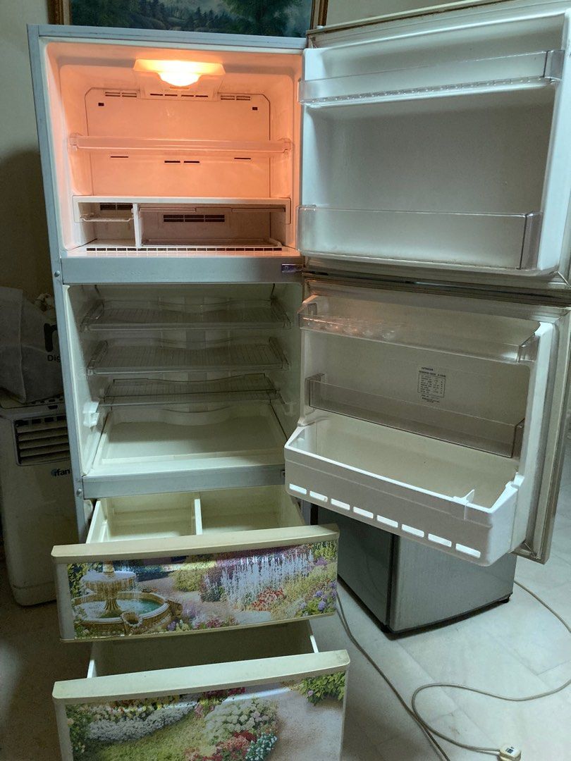 Hitachi multi door fridge, r42D4M, TV & Home Appliances, Kitchen