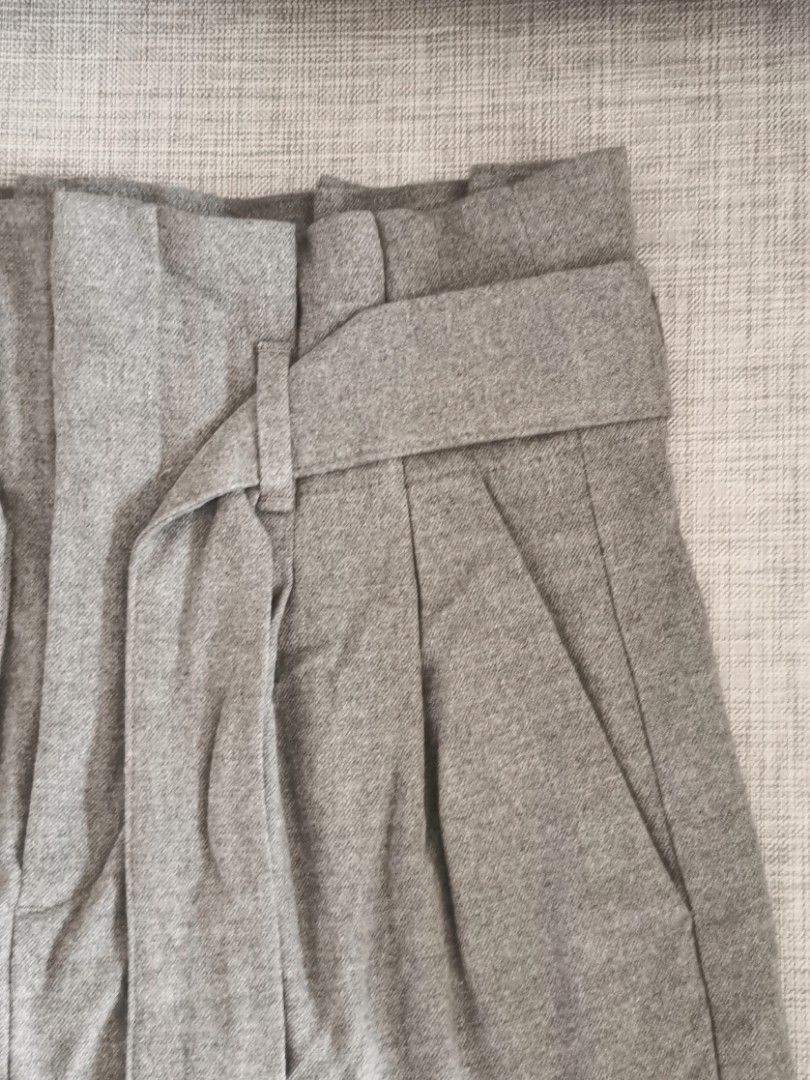H M Paperbag Pants Celana Pita Celana Kerja Santai Fesyen