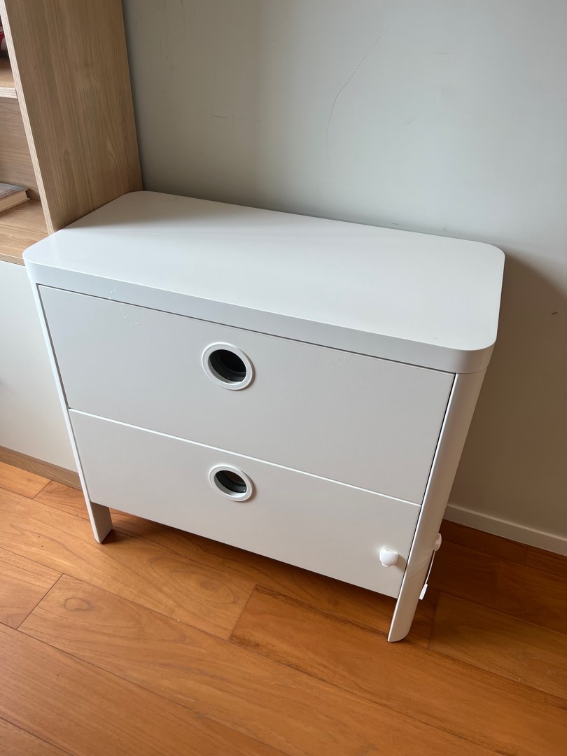 Ikea children chest of 2 drawers, 傢俬＆家居, 傢俬, 書櫃、櫃子及架 Carousell