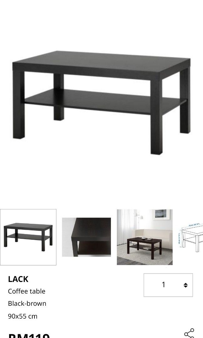 Ikea Lack Coffee Table Meja Kopi, Furniture & Home Living, Furniture