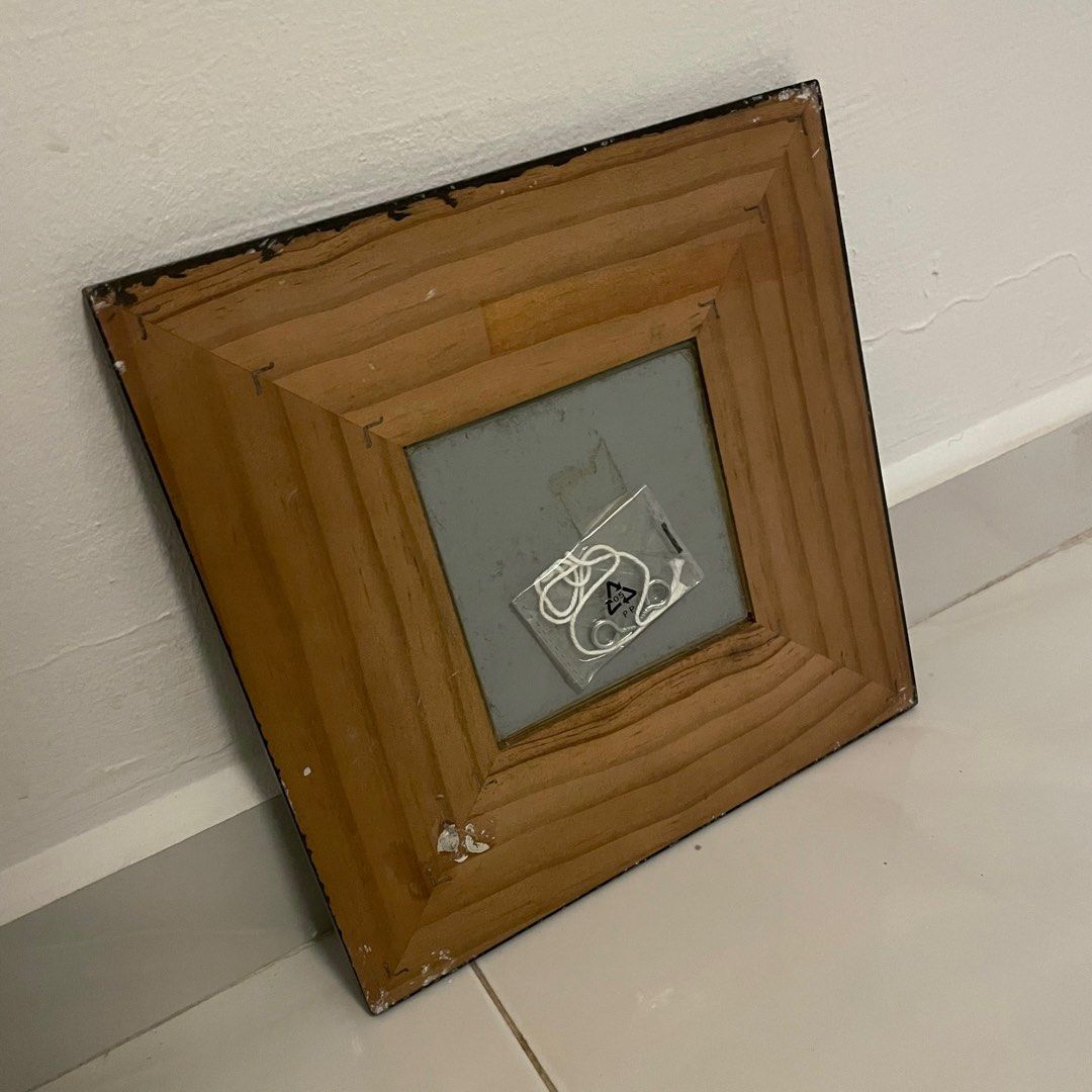 IKEA Malma black square mirror, Furniture & Home Living, Home Decor