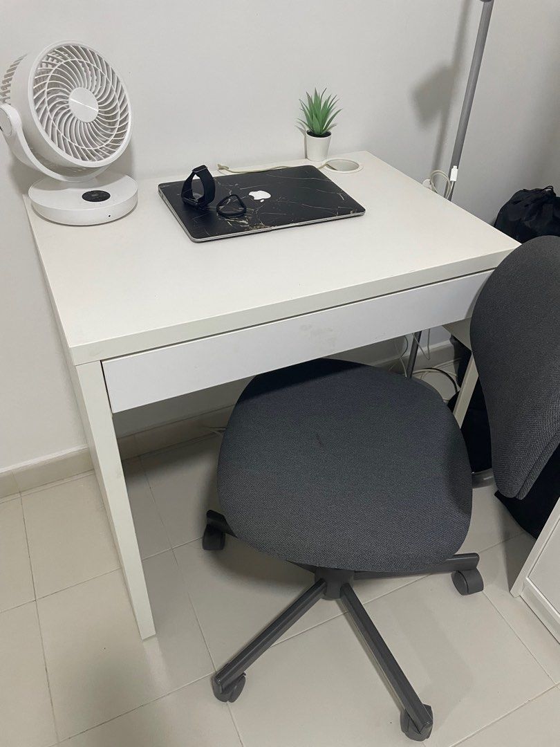 Ikea Study table and chair, Furniture & Home Living, Furniture, Tables