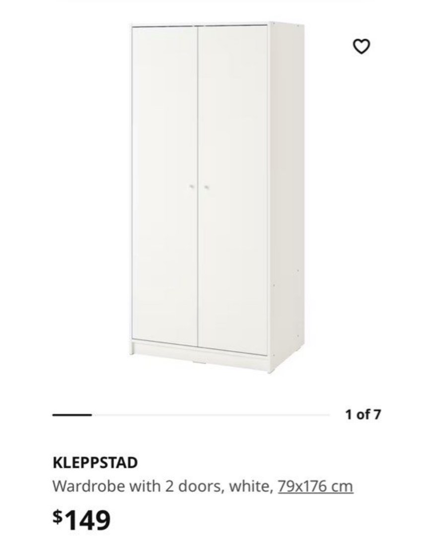 IKEA Wardrobe, Furniture & Home Living, Furniture, Shelves, Cabinets ...