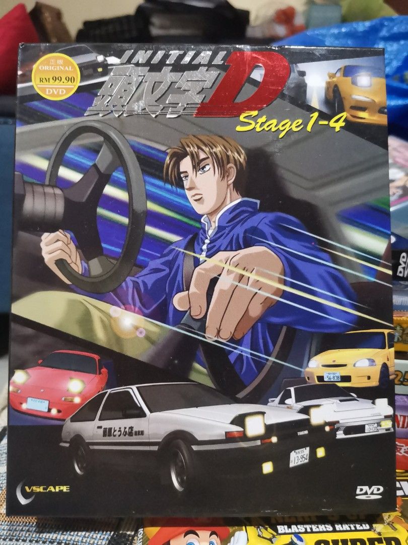 Initial D 头文字D stage 1 - 4, Hobbies & Toys, Music & Media, CDs & DVDs on  Carousell