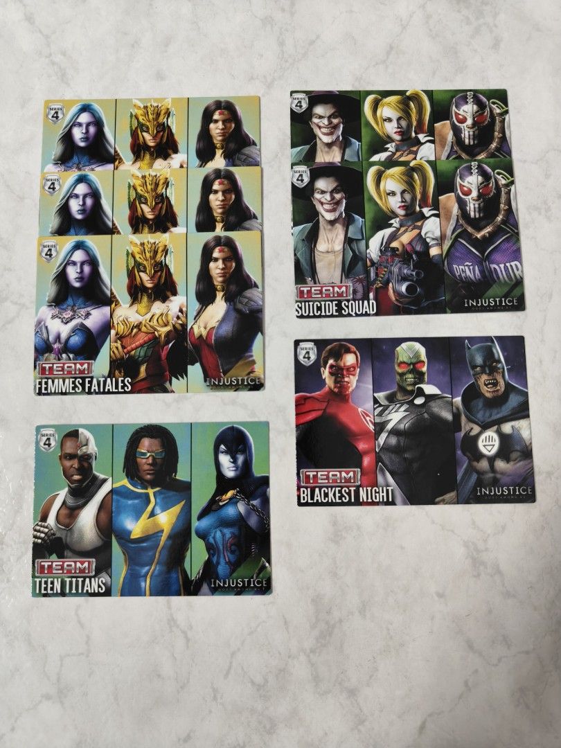 Injustice arcade Series 4 Cards, Hobbies & Toys, Toys & Games on Carousell