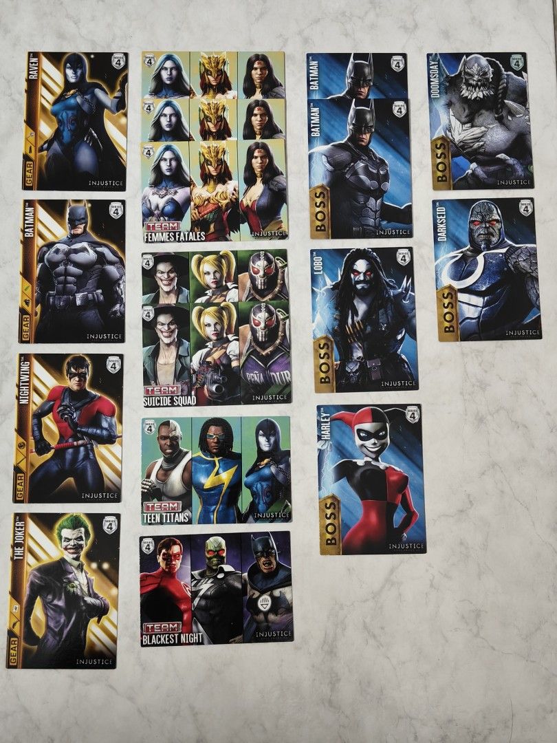 Injustice arcade Series 4 Cards, Hobbies & Toys, Toys & Games on Carousell