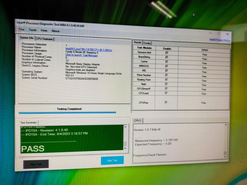 Intel Core i7-8700 Processor (Category: Computer Parts) located in Taguig. Submitted by l2ayne (Listing ID 1248981924, Image 2). Description: Intel Core i7-8700 Processor 12M Cache, up to 4.60 GHz Intel Diagnostic Test PASSED Price 5k only Pick up: Sta Ana Manila Text or call for fast deal 09772189475.