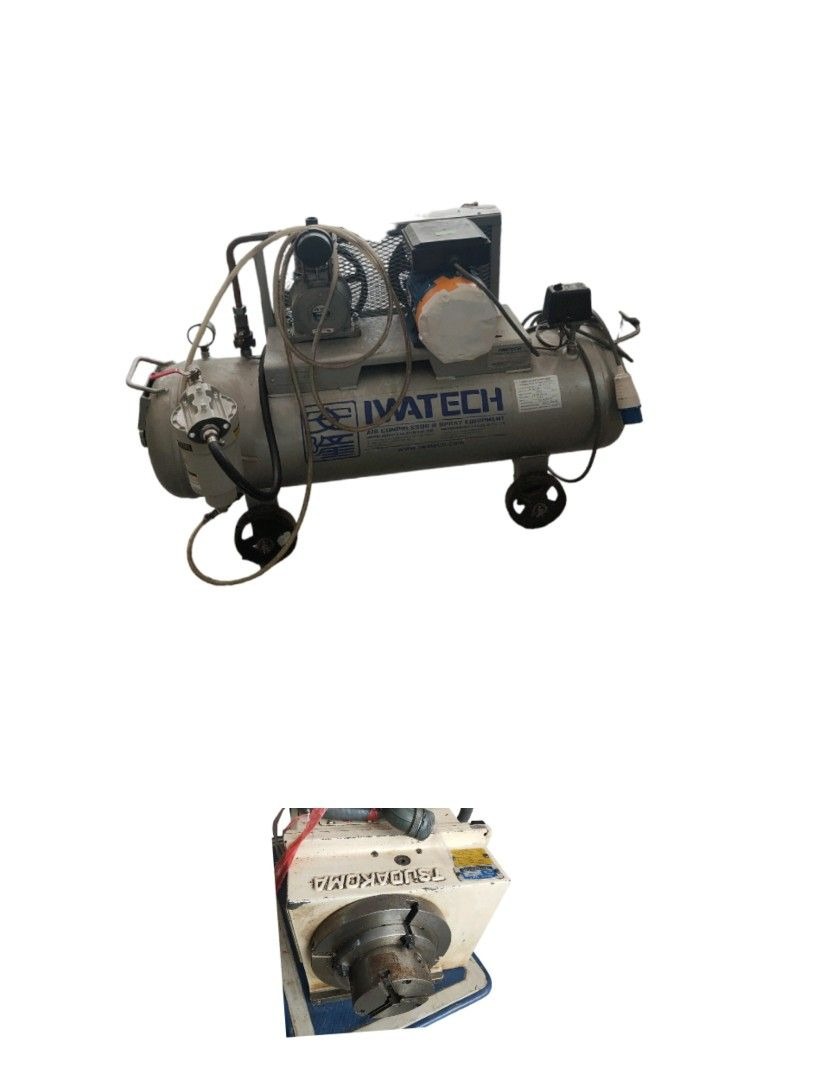 IWATECH Reciprocating Air Compressor/TSUDAKOMA Rotary Table Machine for ...