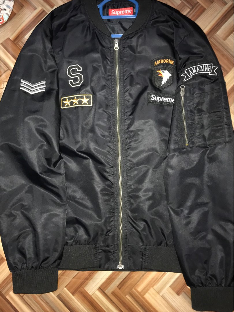 Stylish Black Supreme Leather Jacket - Maher Leathers