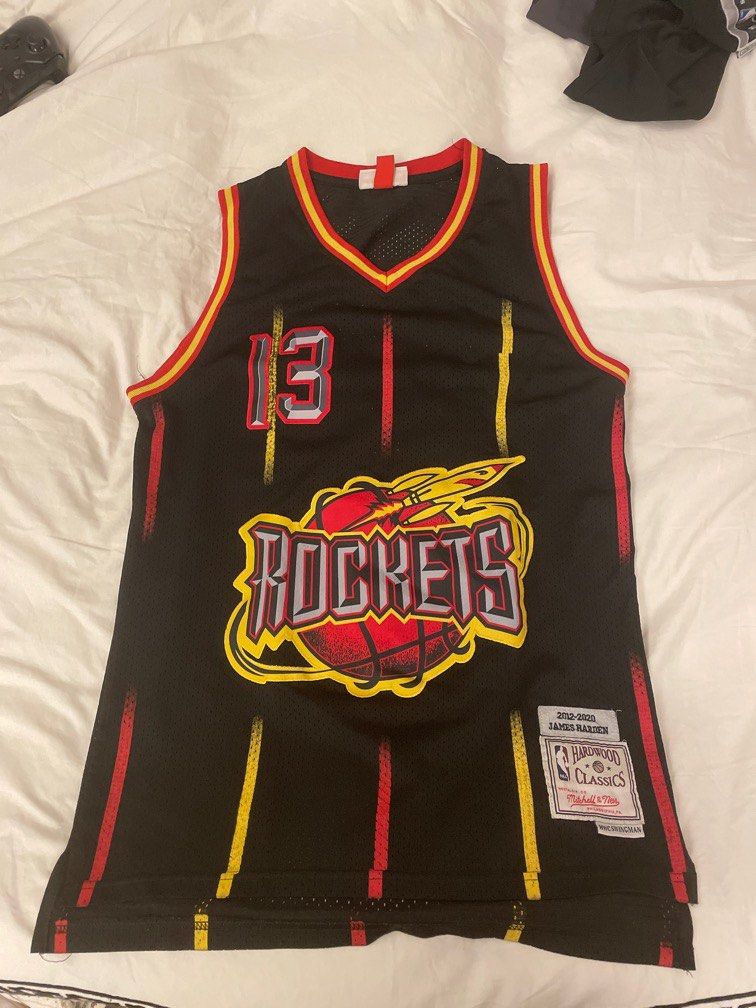 Black and red top james harden jersey