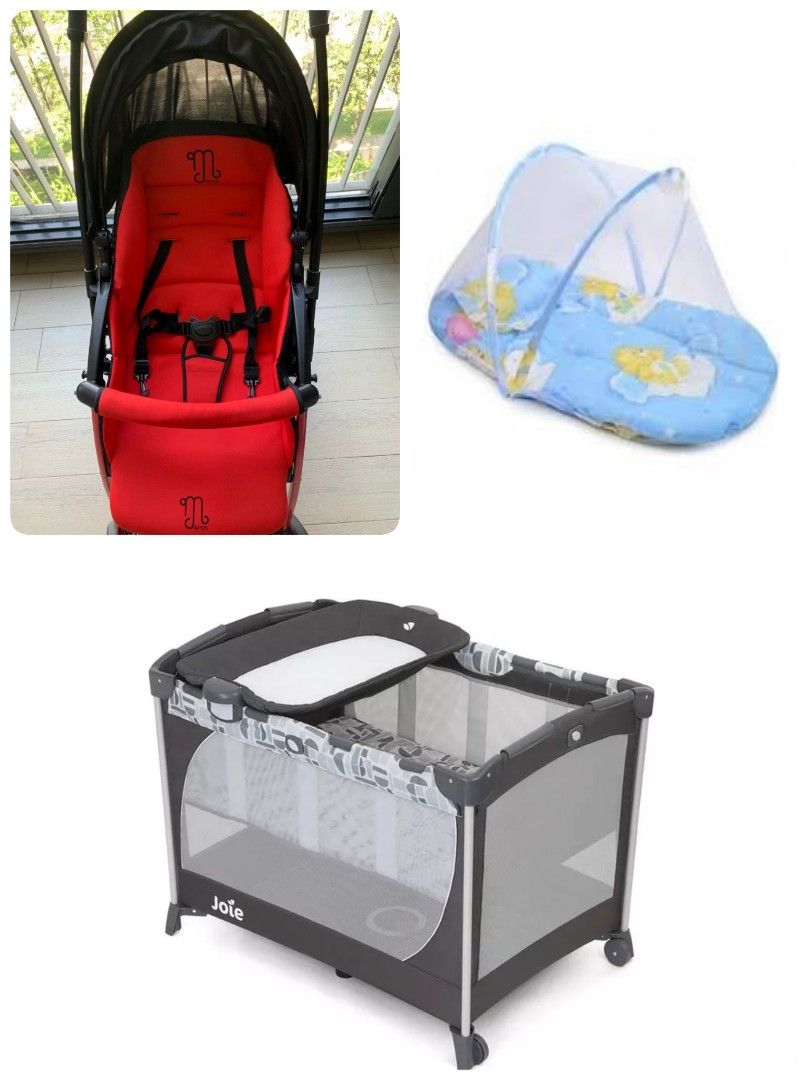 Joie Baby travel Cot & stroller, Babies & Kids, Baby Nursery & Kids