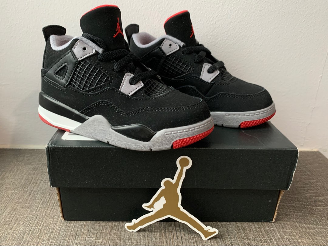 Jordan 4 bred toddler hotsell