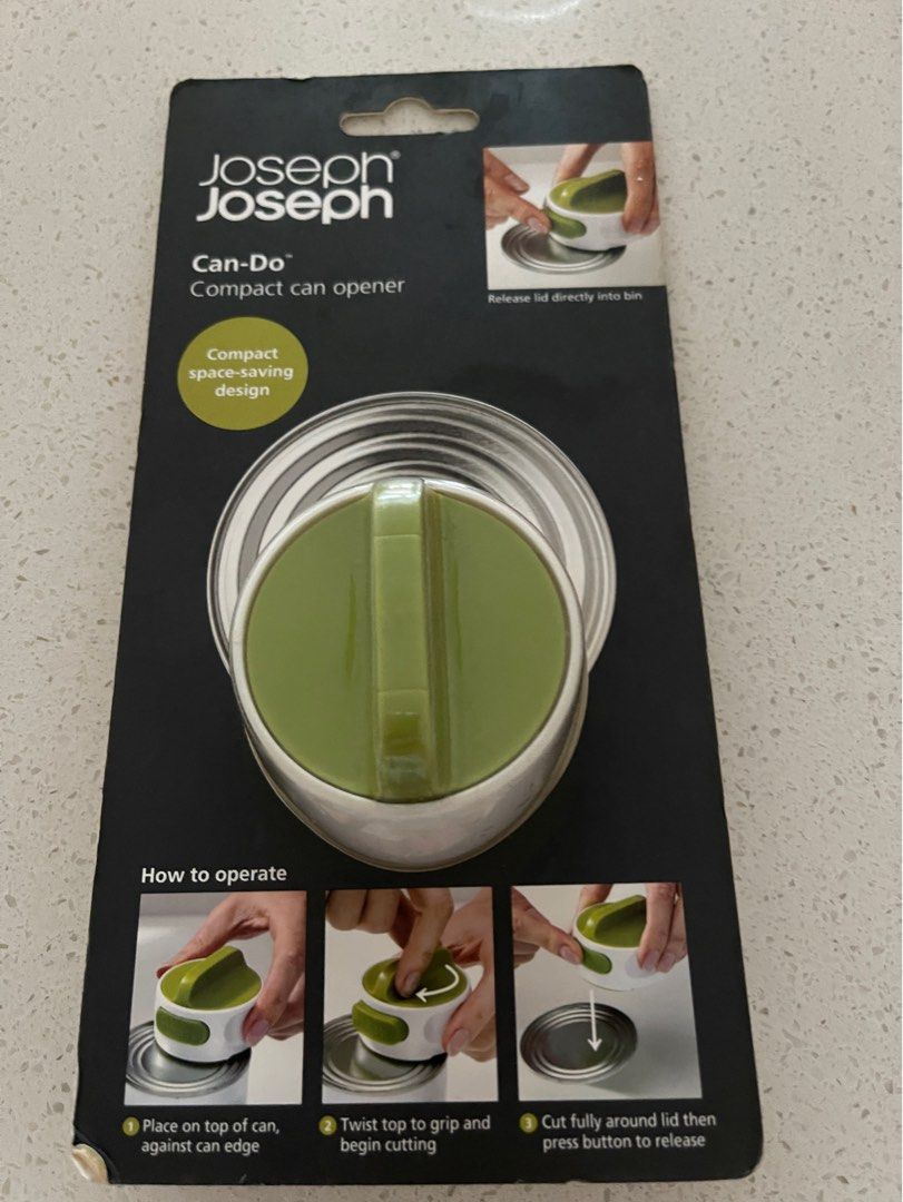 Joseph Joseph Can-Do Plus Can Opener, Grey/White