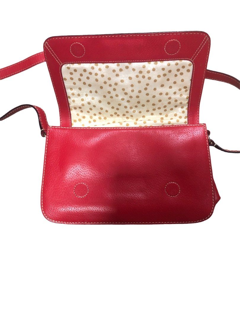 Kate Spade Margaux Leather Mini Satchel Bag in Red | Lyst