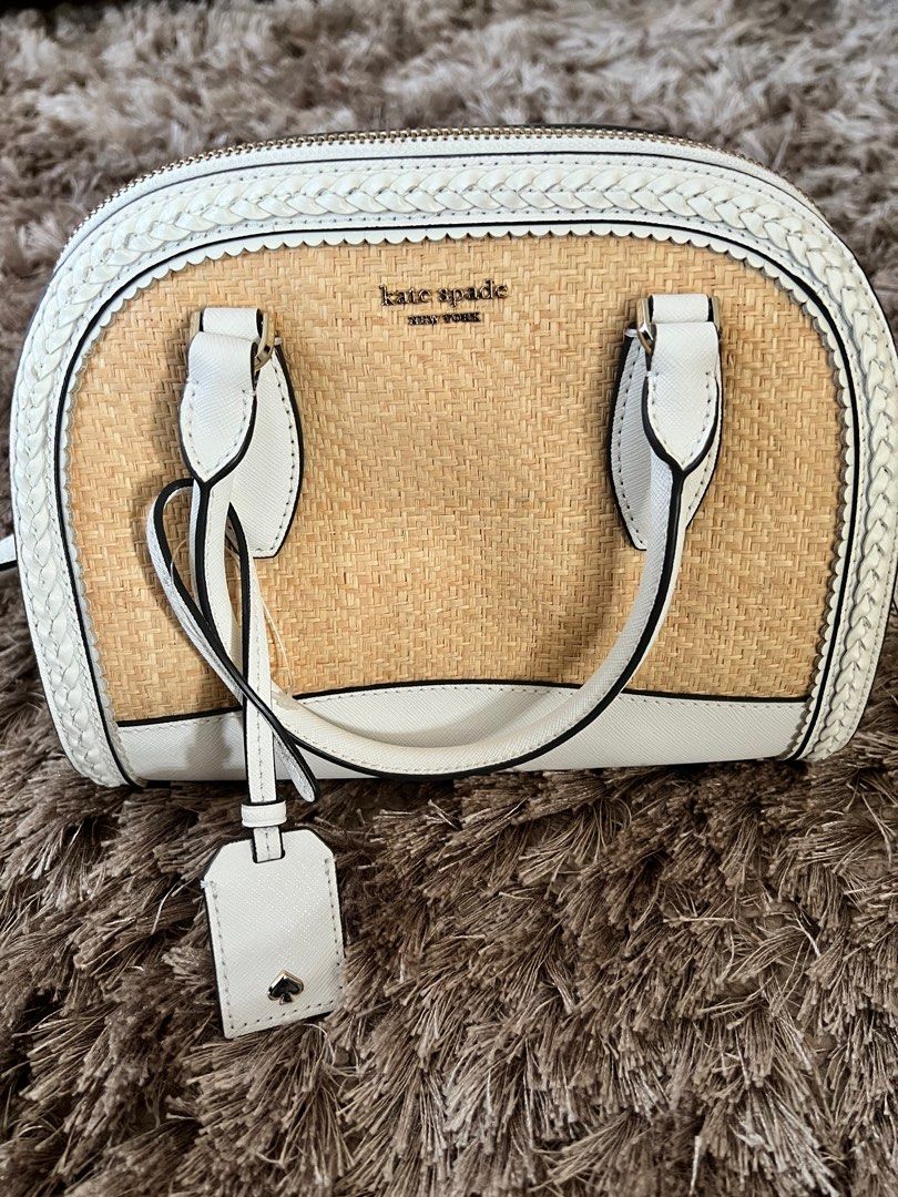 Kate spade reiley outlet straw dome crossbody