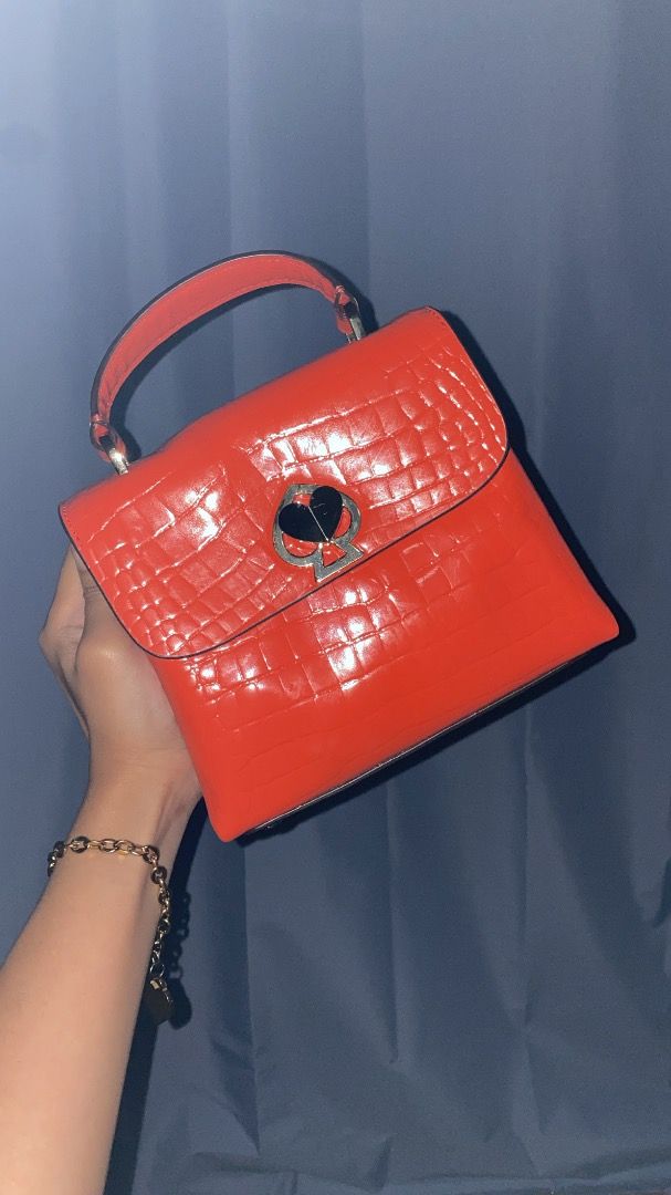 Kate spade embossed leather bag sale