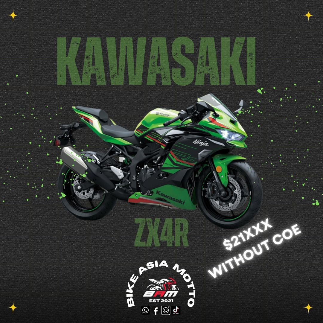 KAWASAKI ZX4R, Motorcycles, Motorcycles for Sale, Class 2A on Carousell