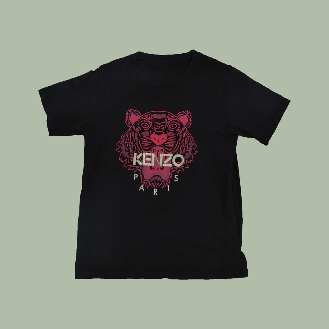 Kenzo T Shirt Red Logo Men s Fashion Tops Sets Tshirts