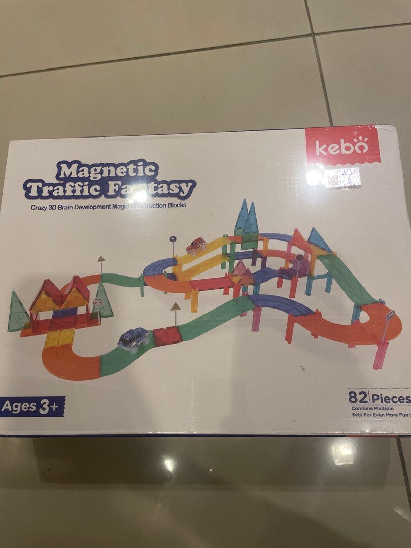 kid magna car track game, Hobbies & Toys, Toys & Games on Carousell